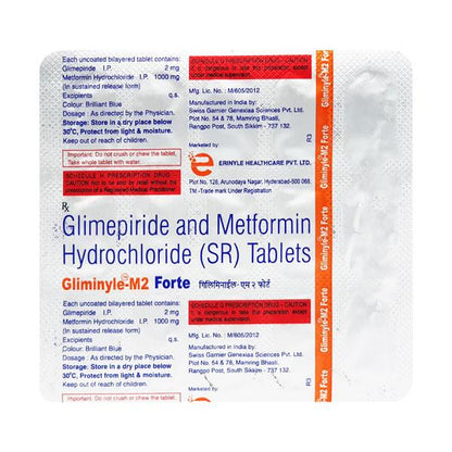 GLIMINYLE M FORTE 2 Tablet 15's