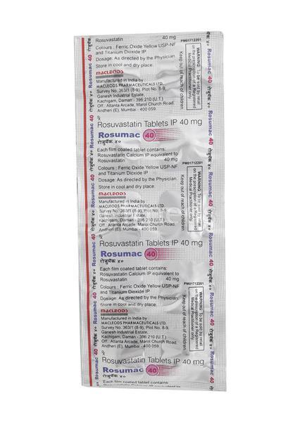 Rosumac 40mg Tablet 10'S