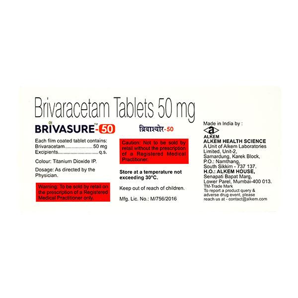 BRIVASURE 50 Tablet 10's