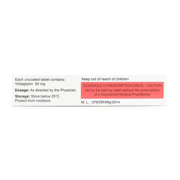 VILDANAT 50mg Tablet 14's