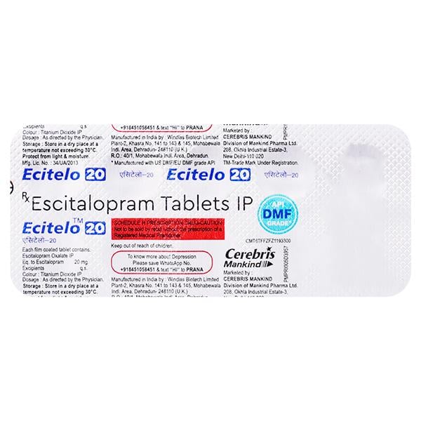 ECITELO 20 Tablet 10's