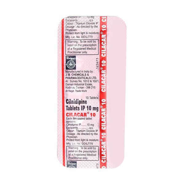 Cilacar 10mg Tablet 10'S