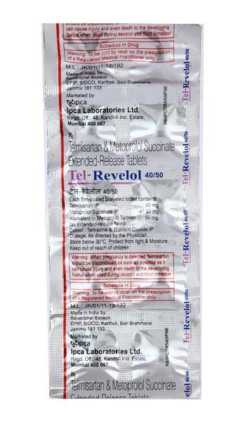 TEL Revelol 40/50mg Tablet 10'S