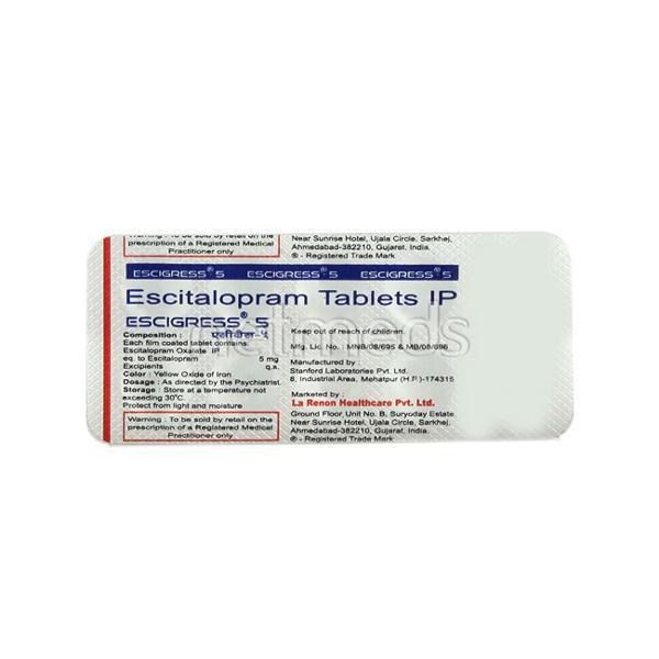 Escigress 5mg Tablet 10'S