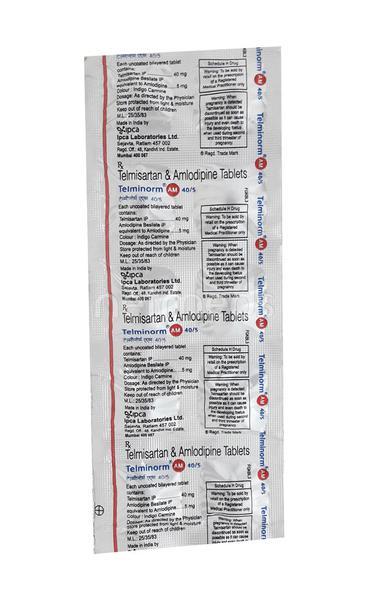 Telminorm AM 40/5mg Tablet 10'S