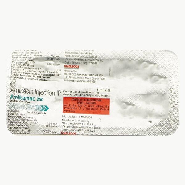 Amikamac 250mg Injection 1's