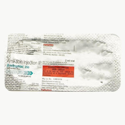 Amikamac 250mg Injection 1's