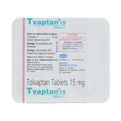 Tvaptan 15mg Tablet 4'S
