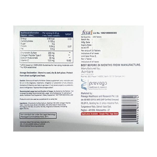 TENDOVEIN NF Tablet 15's