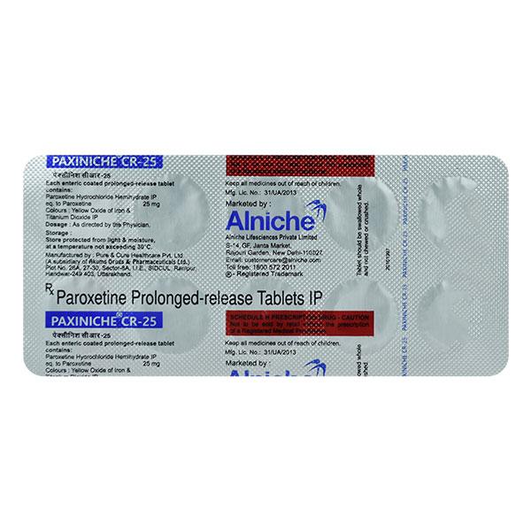 PAXINICHE CR 25 Tablet 10's