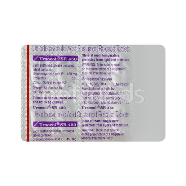Ursocol SR 450mg Tablet 10'S