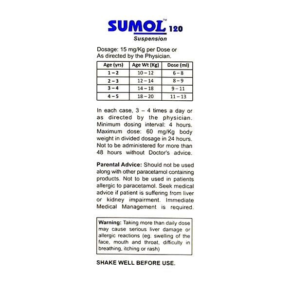 SUMOL STRAWBERRY FLAVOUR 120 Suspension 60ml