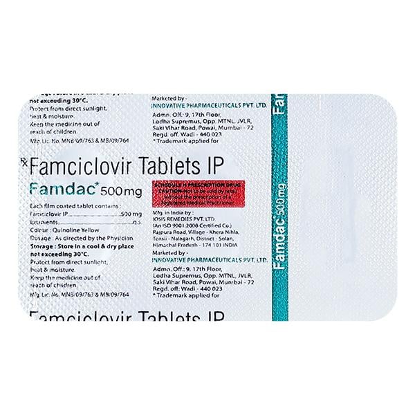 FAMDAC 500mg Tablet 3's