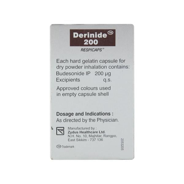 Derinide 200mcg Respicap 30'S