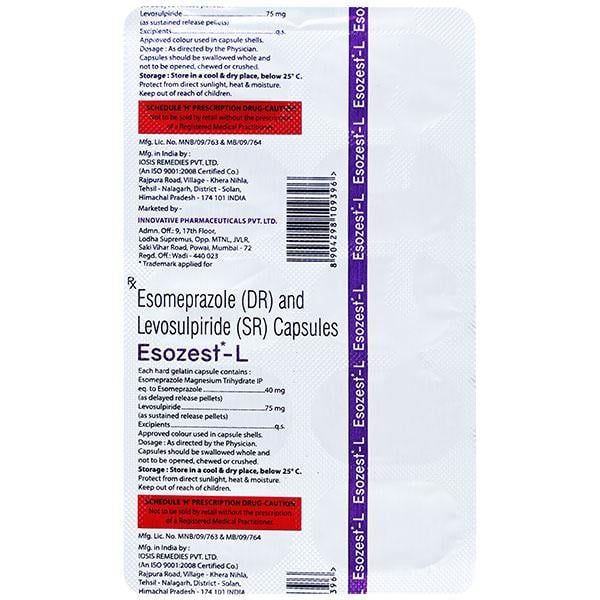 ESOZEST L Capsule 10's