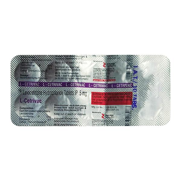 L CETRIVAC Tablet 10's