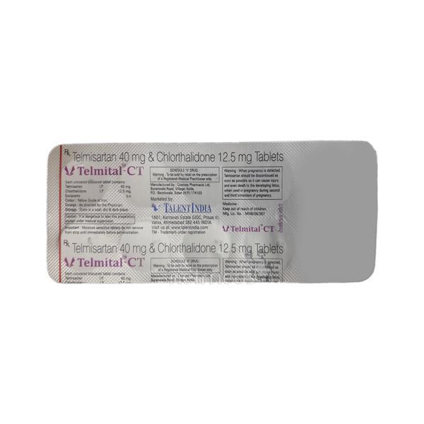 Telmital CT 40/12.5mg Tablet 10'S