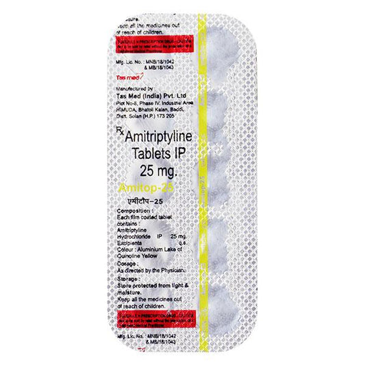 AMITOP 25mg Tablet 10's