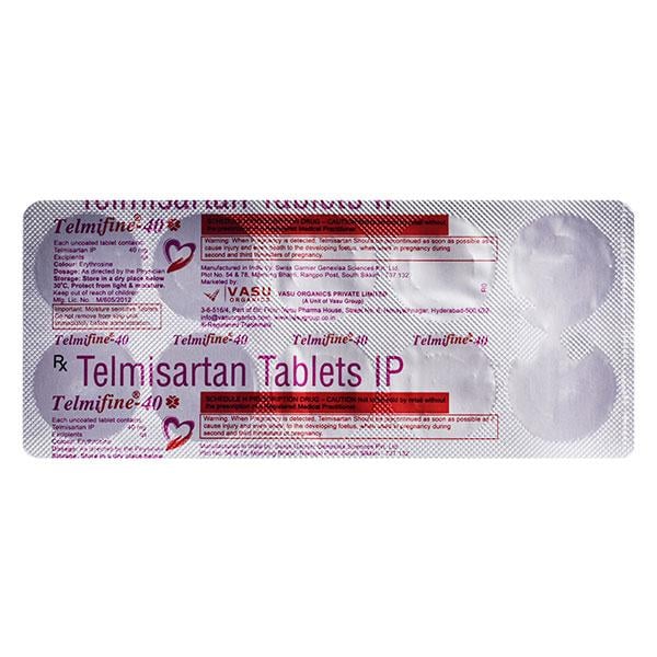 TELMIFINE 40mg Tablet 10's