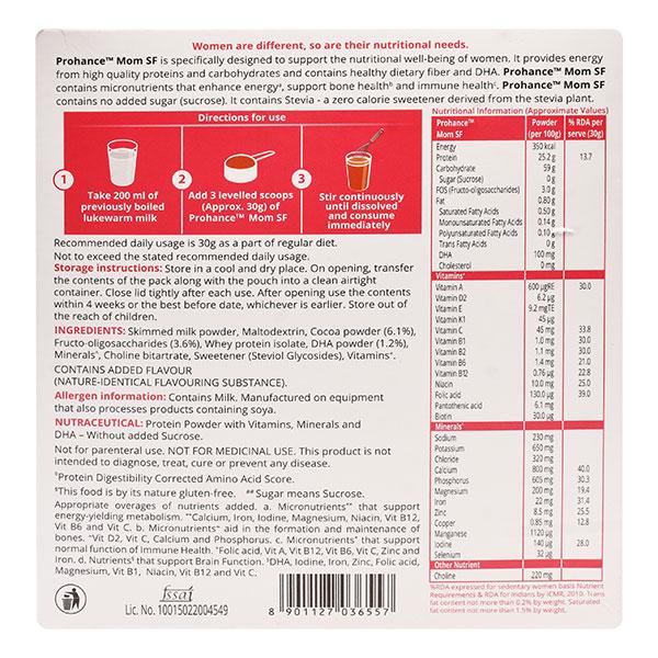 PROHANCE MOM SF SUGAR FREE CHOCOLATE FLAVOUR Powder 200gm