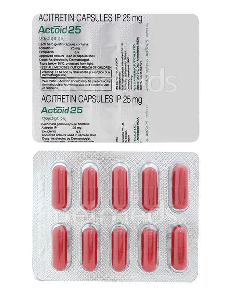 Actoid 25mg Capsule 10'S