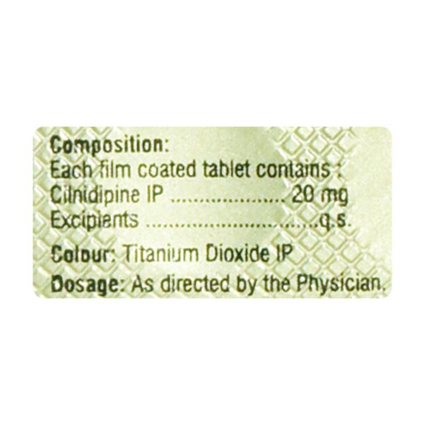 Cilacar 20mg Tablet 10'S