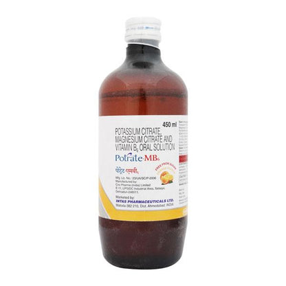 Potrate MB6 Free From Sugar Orange Flavor Oral Solution 450ml