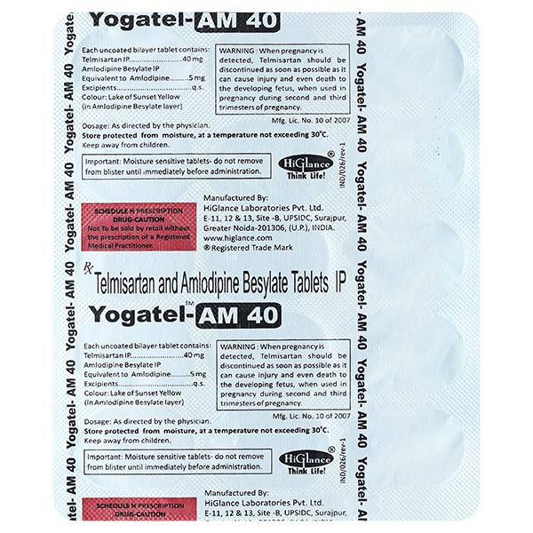 YOGATEL AM 40mg Tablet 15's