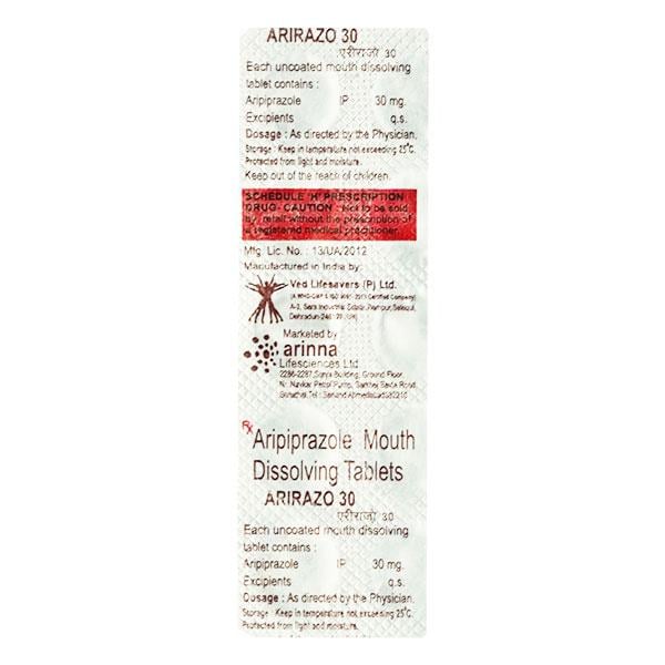 ARIRAZO 30 Mouth Dissolving Tablet 10's