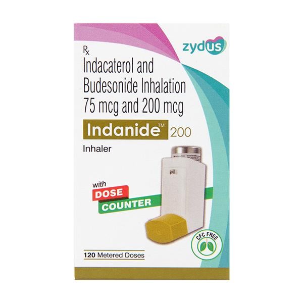 INDANIDE 200 WITH DOSE COUNTER Inhaler 120md