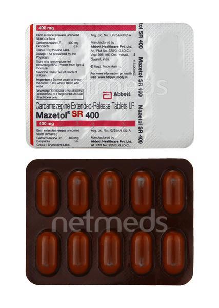 Mazetol SR 400mg Tablet 10'S