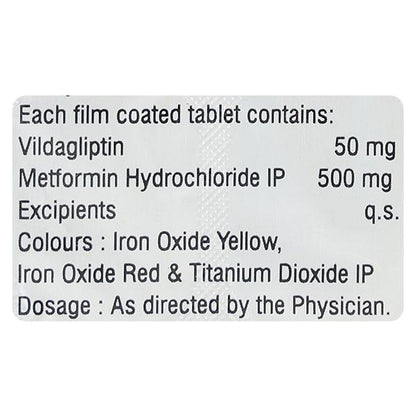 VILDUS M 500mg Tablet 15's