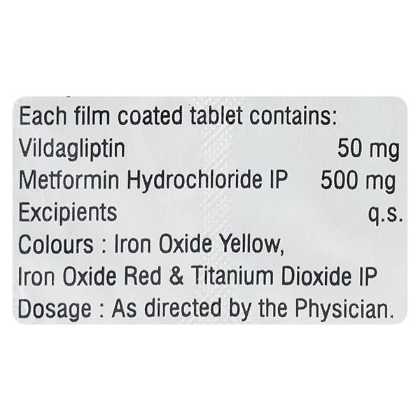 VILDUS M 500mg Tablet 15's