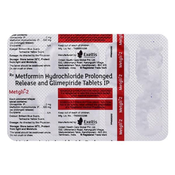 Metgli 2mg Tablet 10'S