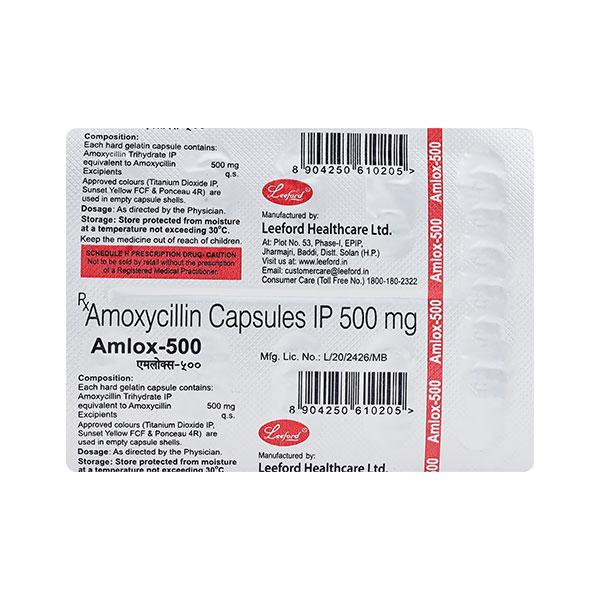 AMLOX 500mg Capsule 10's