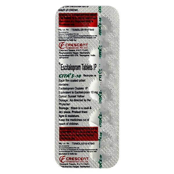 Cita S 10mg Tablet 10'S