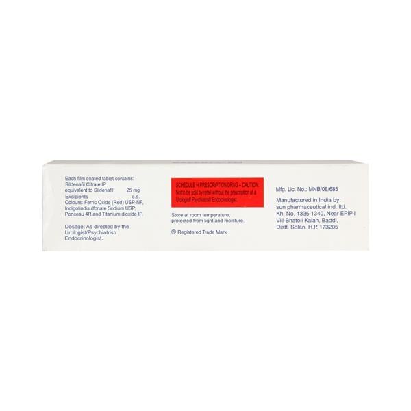 Caverta 25mg Tablet 4'S