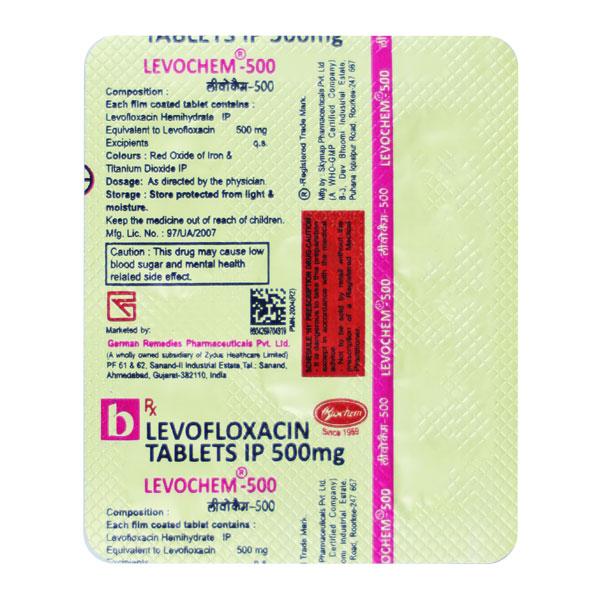 LEVOCHEM 500 Tablet 5's