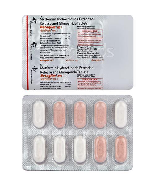 Betagly M 1mg Tablet 10'S