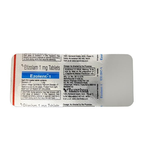 Ezolent 1mg Tablet 10'S