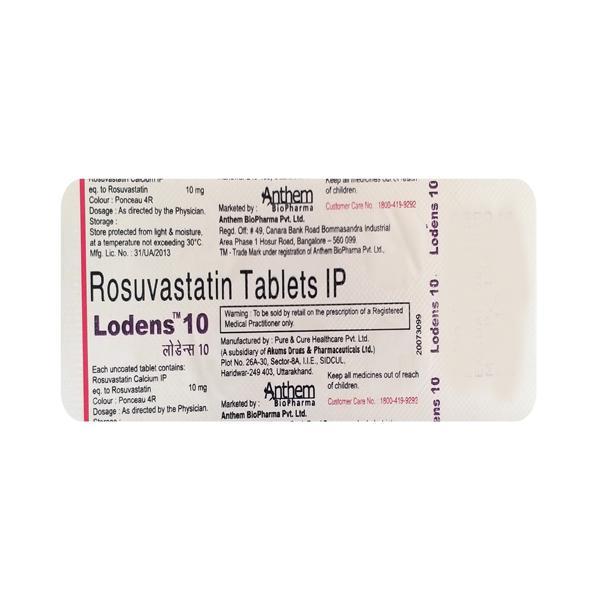 Lodens 10mg Tablet 10'S