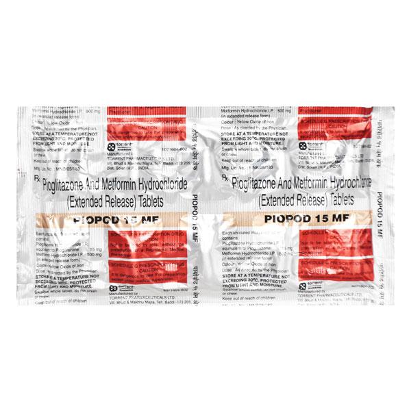 Piopod MF 15mg Tablet 10'S