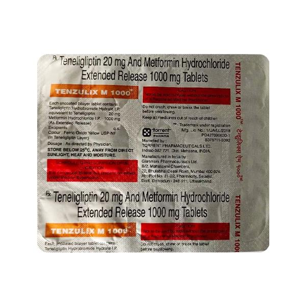 TENZULIX M 1000 Tablet 15's