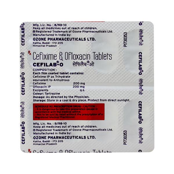 Cefilab O Tablet 10'S