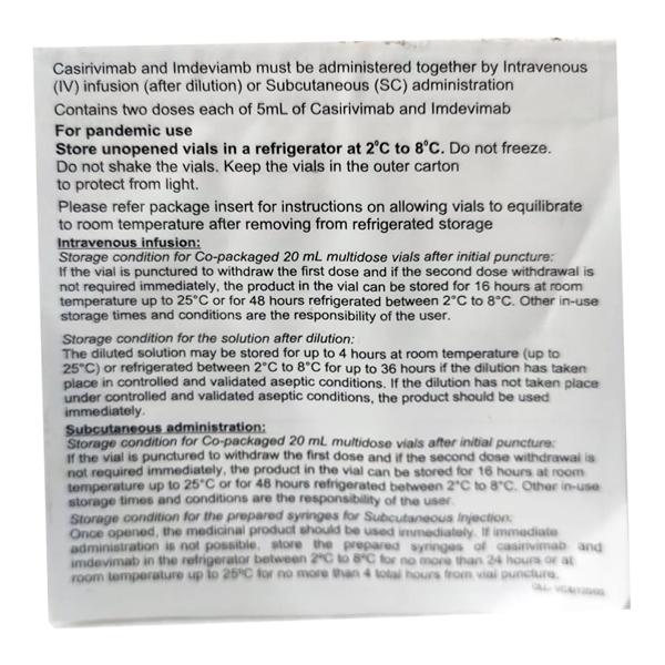 CASIRIVIMAB & IMDEVIMAB COMBO PACK Injection 1's