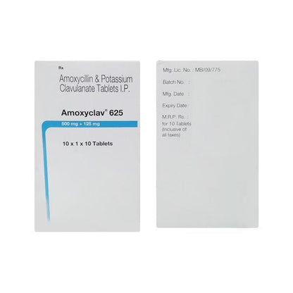 Amoxyclav 625mg Tablet 10'S