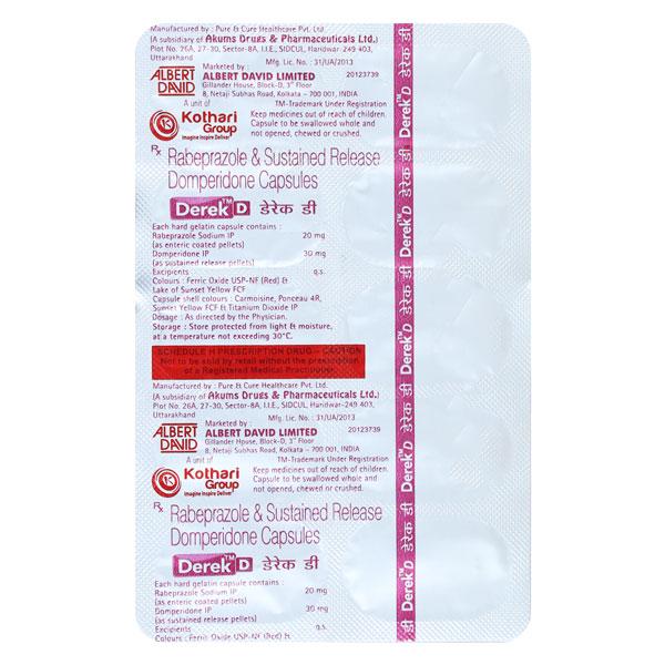 Derek D Capsule 10'S