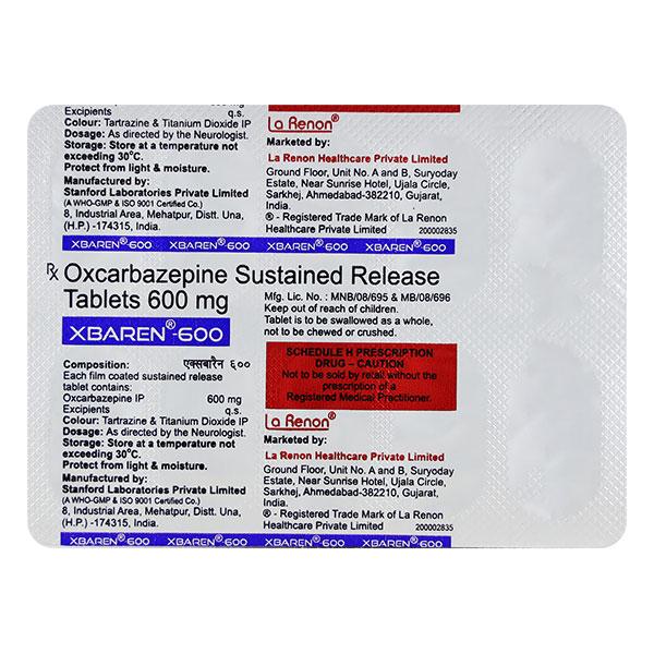 Xbaren 600mg Tablet 10'S