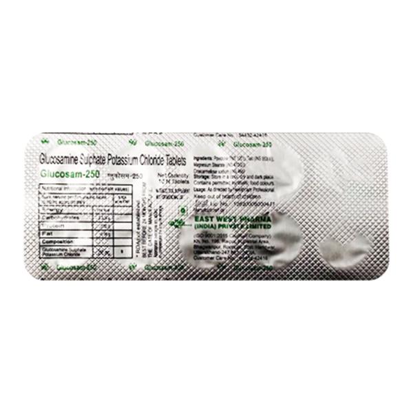 Glucosam 250mg Tablet 10'S