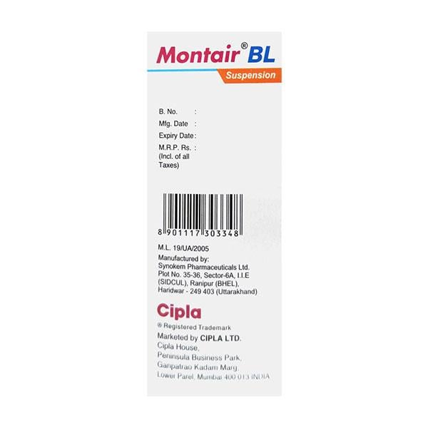 MONTAIR BL Mango Flavour Suspension 60ml